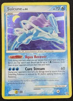 Suicune Holo Rare Holo Secret Wonders 19/132 Pokemon TCG MP - Image 1