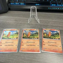 Pokemon Charmander Cosmos Holo 007/091 Paldean Fates Promo - Image 3