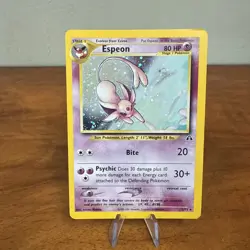 Pokemon TCG Espeon Neo Discovery 1/75 Holo Rare MP. - Image 1