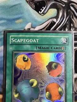 Yu-Gi-Oh! - Faded Foil Shift - Scapegoat - Super Rare Holo- SDJ-041 - Misprint - Image 2