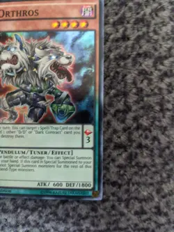 Yugioh! LP D/D Orthros - SDPD-EN004 - Super Rare - 1st Edition Lightly Played, E - Image 5