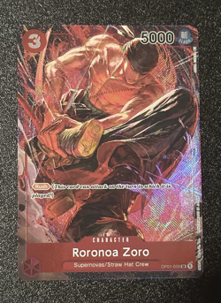NM 💎 RORONOA ZORO #025 (OP01-025) ALT RARE - ROMANCE DAWN ONE PIECE TCG - Image 1