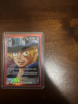 One Piece TCG OP13-004 Sabo Alt Art Leader English - Image 1