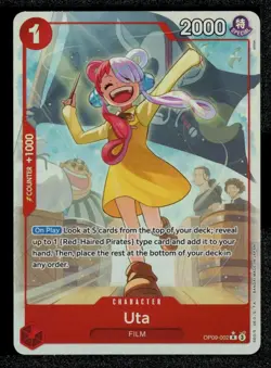 One Piece TCG Uta OP09-002 Rare Parallel Alt Art Emperors in the New World - Image 1