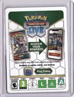 Pokemon TCG Misprint Error Blank Code Card - Image 2