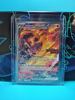 Pokemon TCG Team Rockets Moltres EX Destined Rivals Card 229/182 SIR Stamped - Image 1