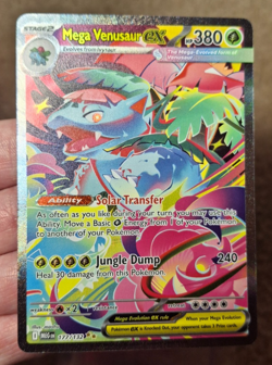 2025 POKEMON MEGA EVOLUTION SET MEGA VENUSAUR EX HOLO SIR CARD 177/132 NM - Image 1