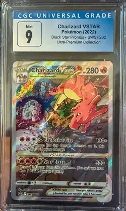 Charizard VSTAR SWSH262 SWSH: Sword & Shield Promo Cards Holo CGC 9 Mint - Image 1