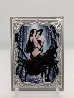 One Piece CCG Boa Black Widow Goddess Numbered 16/88 Limited Edition Metal Card. - Image 1