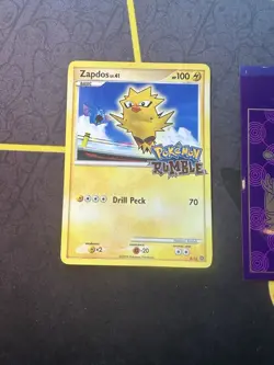 Pokemon Card Zapdos Pokemon Set 8/16 Rumble Promo Stamped 172🔥MP🔥 - Image 1