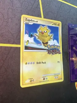 Pokemon Card Zapdos Pokemon Set 8/16 Rumble Promo Stamped 172🔥MP🔥 - Image 2