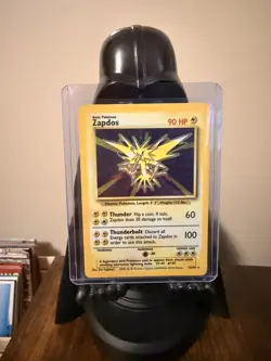 Zapdos 16/102 Holo Base Set Unlimited Pokemon Card - MP - Image 1