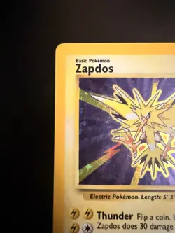 Zapdos 16/102 Holo Base Set Unlimited Pokemon Card - MP - Image 4