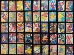 Pokemon Vintage Pocket Monsters Vending Prism Holo Sticker Card Set (45 Cards) - Image 1
