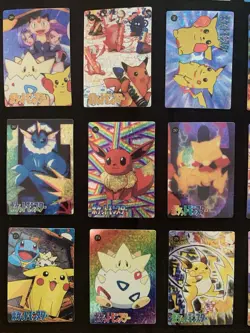 Pokemon Vintage Pocket Monsters Vending Prism Holo Sticker Card Set (45 Cards) - Image 3
