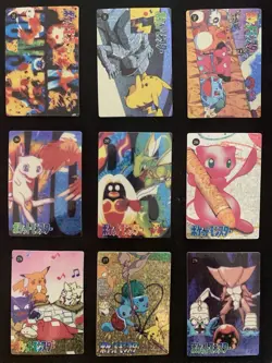 Pokemon Vintage Pocket Monsters Vending Prism Holo Sticker Card Set (45 Cards) - Image 4