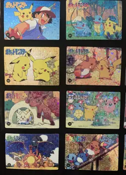 Pokemon Vintage Pocket Monsters Vending Prism Holo Sticker Card Set (45 Cards) - Image 5