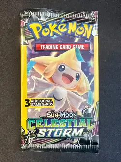 Celestial Storm 3 Card Booster Pack Pokemon TCG Jirachi Artwork Brand New Sealed - Image 1