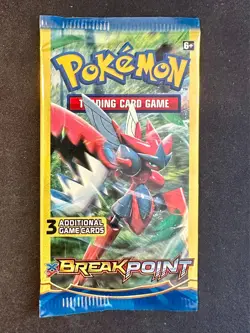 XY Breakpoint 3 Card Booster Pack Pokemon TCG Scizor Artwork Brand New Sealed - Image 1