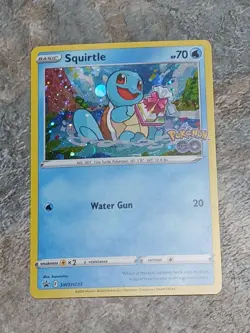 Pokemon TCG Squirtle SWSH233 Sword & Shield Black Star Promo Card Holo - Image 1