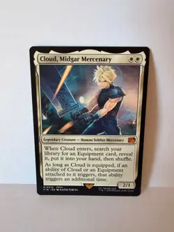 Cloud, Midgar Mercenary (Mythic Rare, FIN 10) - MTG Final Fantasy - Image 1