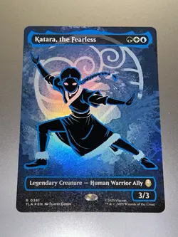 MTG Katara The Fearless (Borderless) (Neon Ink Foil) Avatar: The Last Airbender - Image 1
