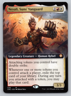 Neyali, Sun's Vanguard Extended Art - Commander Phyrexia: AWBO MTG - Image 1