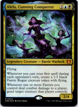 Alela, Cunning Conqueror (Foil) Commander: Wilds of Eldraine, 3 NM - Image 1