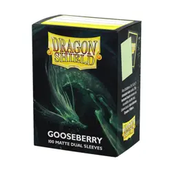 Dragon Shield: Standard Size Dual Matte: Gooseberry Sleeves (100) - Image 1