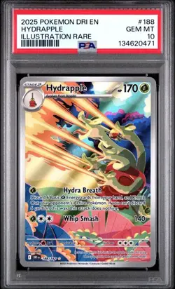 PSA 10 GEM MINT Hydrapple Destined Rivals Full Art Holo 2025 Pokemon 188/182 - Image 1
