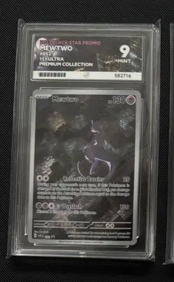 Pokemon TCG 2023 151 Black Star Promo Mewtwo #52 - ACE 9 Mint - Image 1