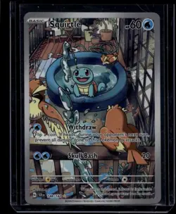 Pokemon TCG Squirtle 148/142 Stellar Crown Illustration Rare NM - Image 1
