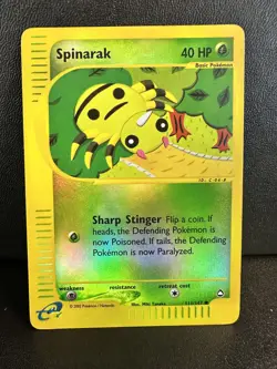 Pokemon Aquapolis Spinarak Reverse Holo 111/147 - Image 2