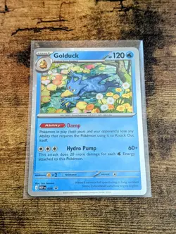 Golduck MEP 008 Phantasmal Flames Black Star Promo Cosmos Holo Rare Pokemon NMMT - Image 1