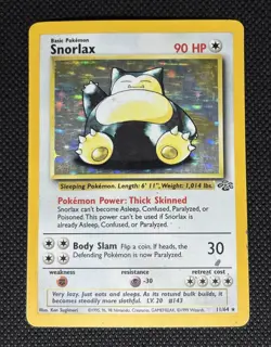 1999 Snorlax MP- Holo Rare 11/64 Jungle Unlimited Pokemon TCG WOTC Vintage - Image 1