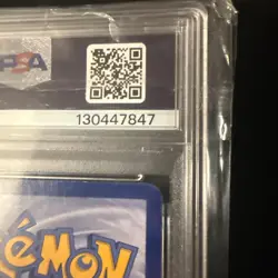Pokemon TCG Mewtwo Holo Rare Base Set Unlimited WOTC Vintage PSA 7 NM - Image 3