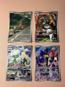 Pokemon TCG Lot -4 Destined Rivals IRs -Houndoom, Roserade, Murkrow & Kangaskhan - Image 1