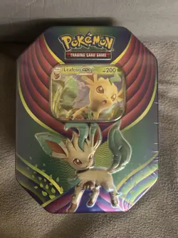 Pokemon TCG Leafeon GX Fall Evolution Celebration Tin (2018) SEALED - Image 2