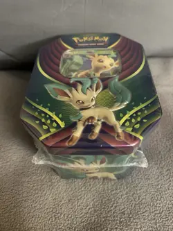 Pokemon TCG Leafeon GX Fall Evolution Celebration Tin (2018) SEALED - Image 3