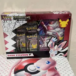 NEW-Pokemon Celebrations Dark Sylveon V Collection Box- SEALED- Evolving Skies - Image 1