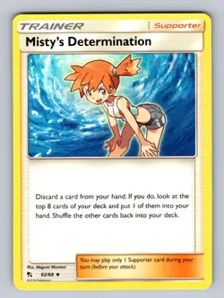 Misty's Determination 62/68 Uncommon Hidden Fates LP - NM Pokemon TCG - Image 1