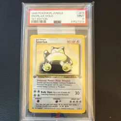 SNORLAX-HOLO 1ST EDITION POKEMON JUNGLE 1999 11 PSA 9 - Image 1