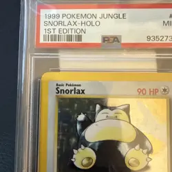 SNORLAX-HOLO 1ST EDITION POKEMON JUNGLE 1999 11 PSA 9 - Image 2