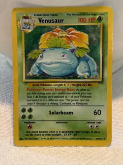 Pokemon TCG Venusaur Base Set 15/102 Holo 1999-2000 Wizards MP - Image 1