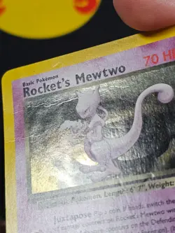 Pokemon TCG Rocket's Mewtwo 14/132 Gym Challenge Holo 2000 - HP/DMG with Swirl! - Image 3