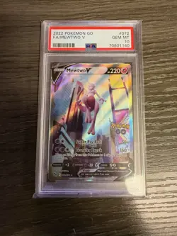 Pokemon Mewtwo V 072 PSA 10 GEM MINT - Image 1