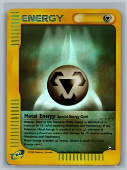 Pokemon TCG Metal Energy #143/147 Rare Reverse Holo Foil READ CCG Aquapolis - Image 1