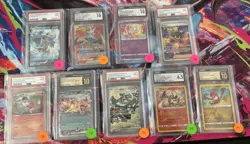Pokemon slabs Lot Of 9 . Mixed - Image 1