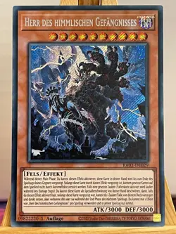 Herr Des Himmlischen Gefangnisses RA03-DE029 Secret Rare Deutsch NM YUGIOH - Image 1