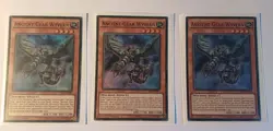 3x Yugioh Ancient Gear Wyvern SR03-EN003 Super Rare 1st Ed NM! Good Price! - Image 1